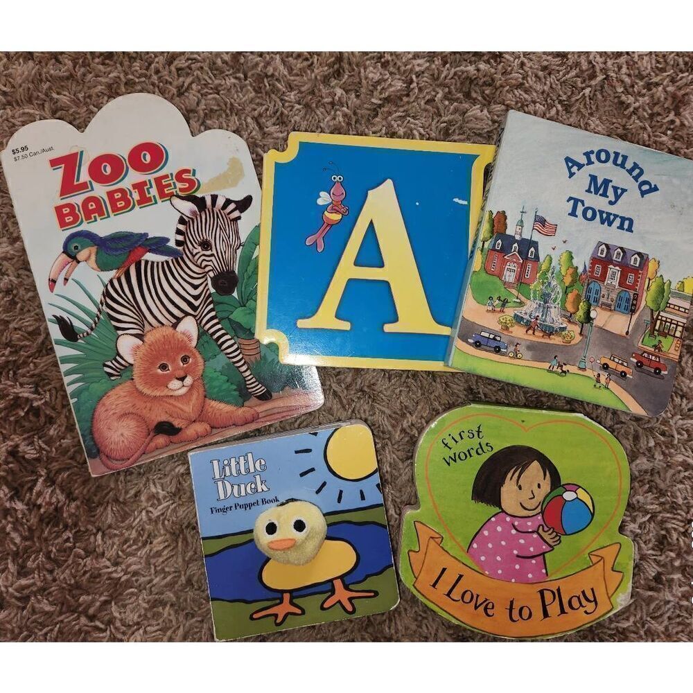 Board books for infants. Does not include "A" book